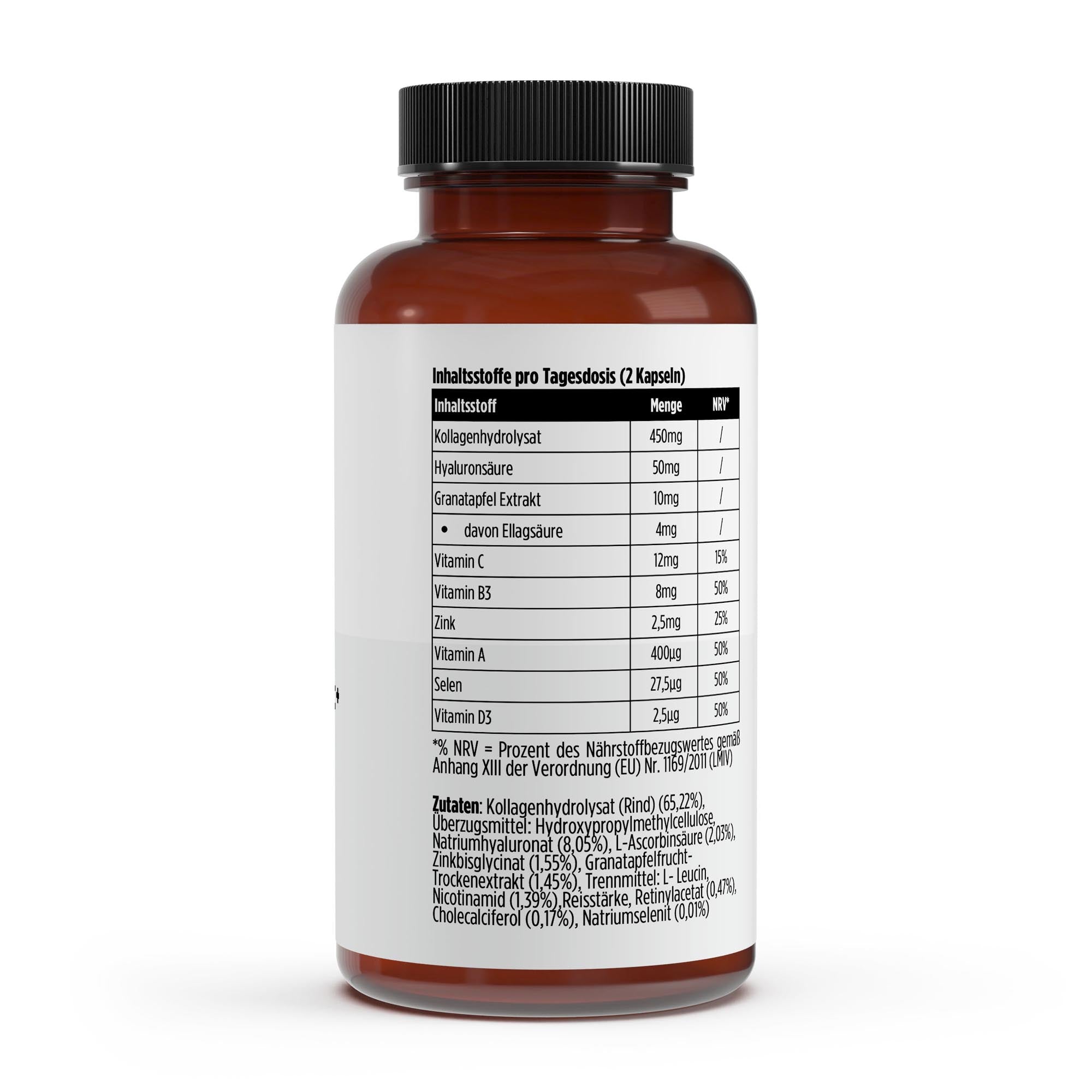 Premium Kollagenhydrolysat PLUS (3000-5000 DA ) - 180 Kapseln